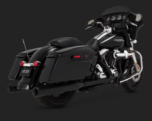 Vance & HInes Slip-ons Eliminator 400 Black FLT Touring 1995-2016